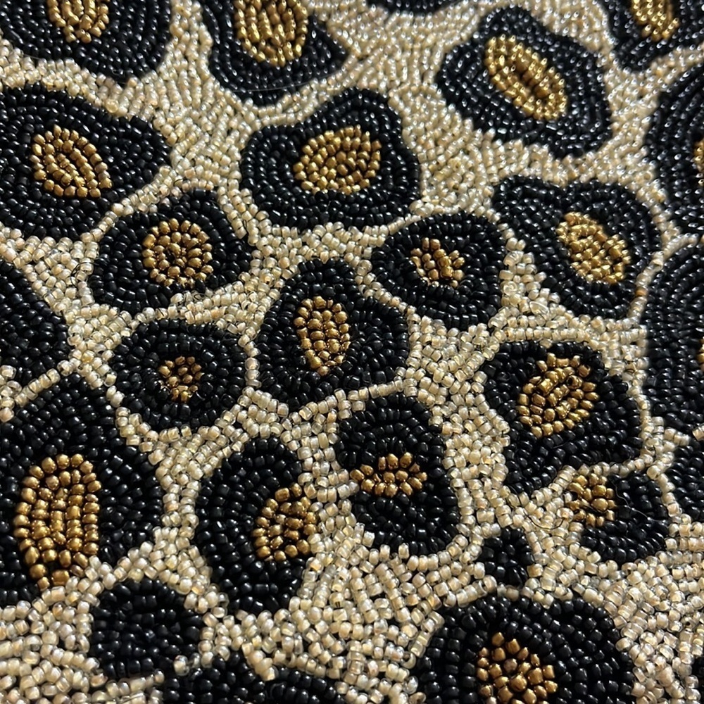 Camel Threads Beaded Animal Pattern Cross Body Pu… - image 2